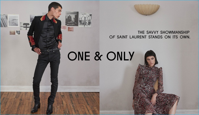 Barneys New York presents a his and her lookbook for Saint Laurent's fall-winter 2016 collection.