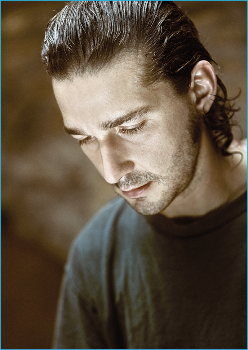 Shia LaBeouf photographed by Jiri Turek for Variety magazine.