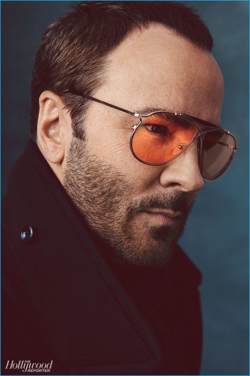 Tom Ford delivers a striking profile for his photo shoot with The Hollywood Reporter.