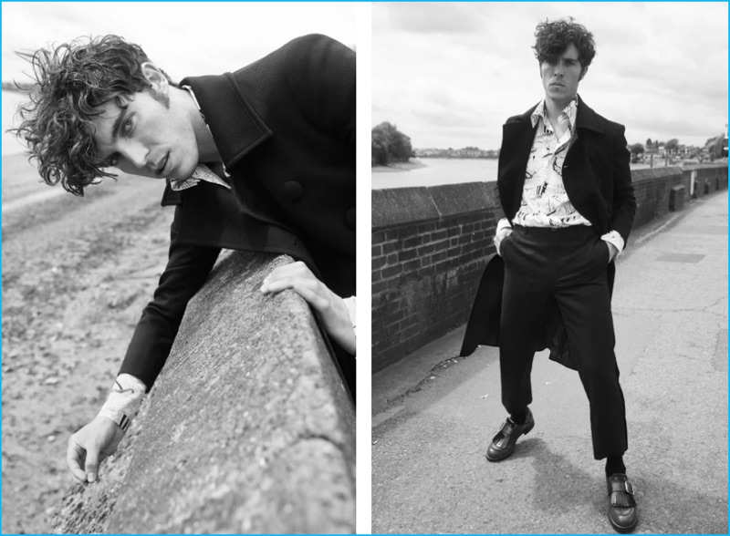 Tom Hughes embraces relaxed Prada tailoring for Mr Porter's The Journal.