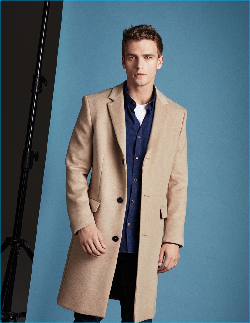 beige coat mens zara