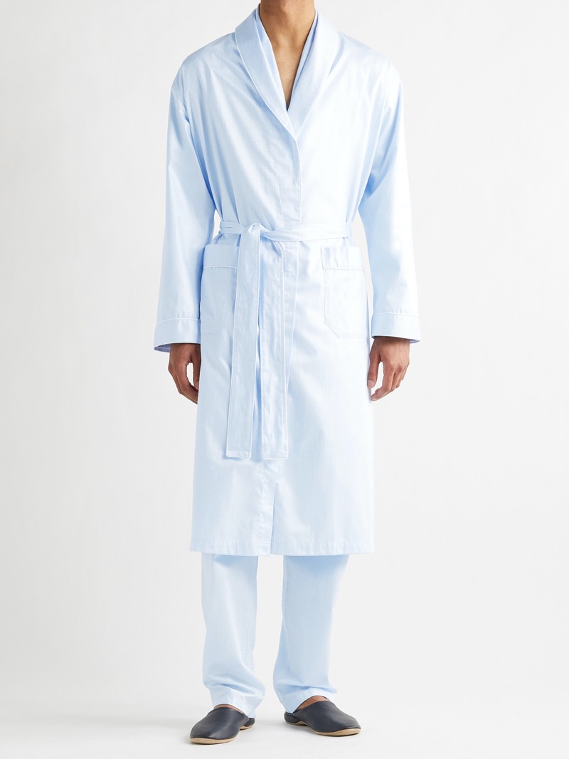 Zimmerli Cotton-Jacquard Robe