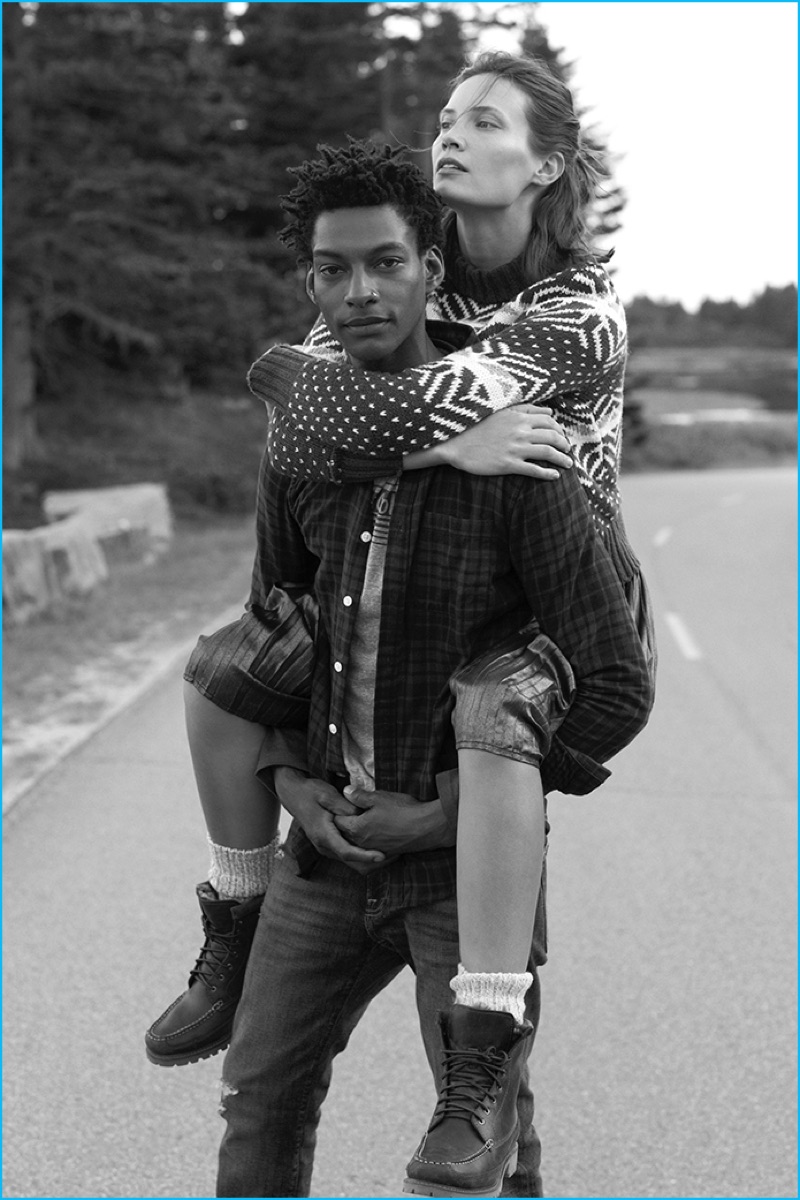 Ty Ogunkoya stars in Abercrombie & Fitch's holiday 2016 advertising campaign.