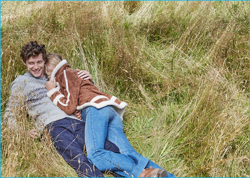 Matthew Hitt charms with a smile for Abercrombie & Fitch's holiday 2016 advertising campaign.