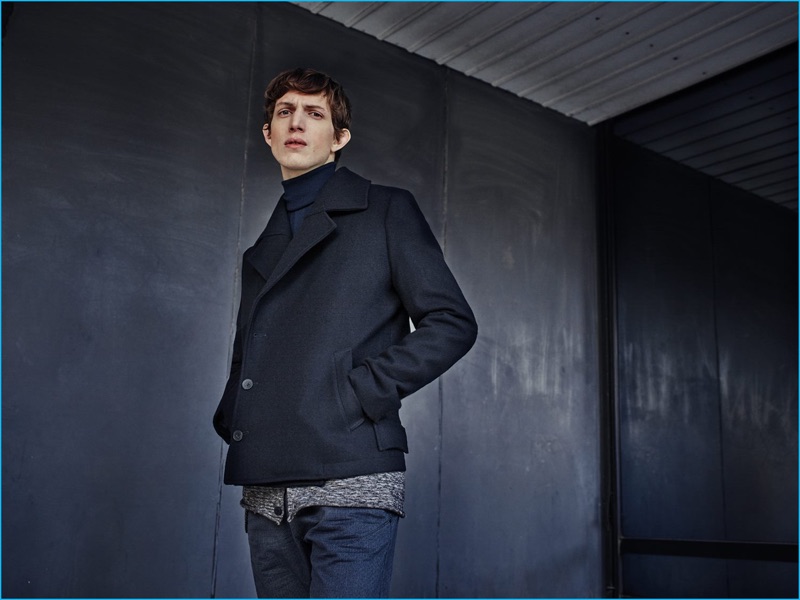 Model Xavier Buestel appears in Antony Morato's fall-winter 2016 campaign.