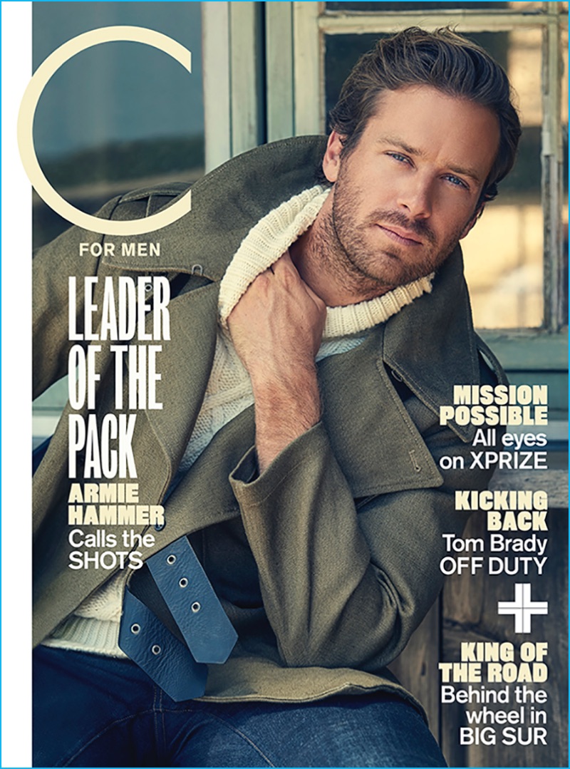Armie Hammer covers the fall 2016 issue of C for Men magazine.