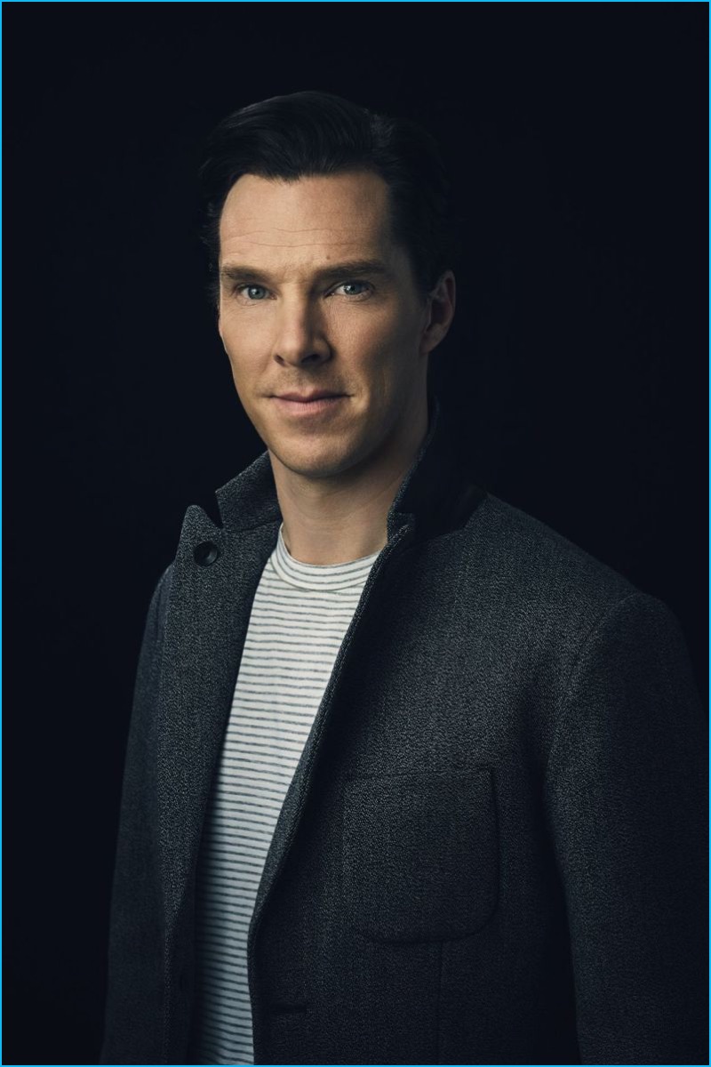 Benedict Cumberbatch poses for a picture, commissioned for British GQ's November 2016 issue.