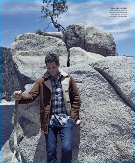 The Big Chill: Ollie Edwards Models Rugged Styles from Bloomingdale's