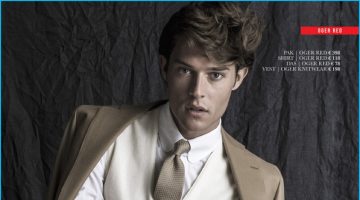Looking Sharp: Cesar Casier Dons Oger Red Collection Suiting Looking Sharp: Cesar Casier Dons Oger Red Collection Suiting
