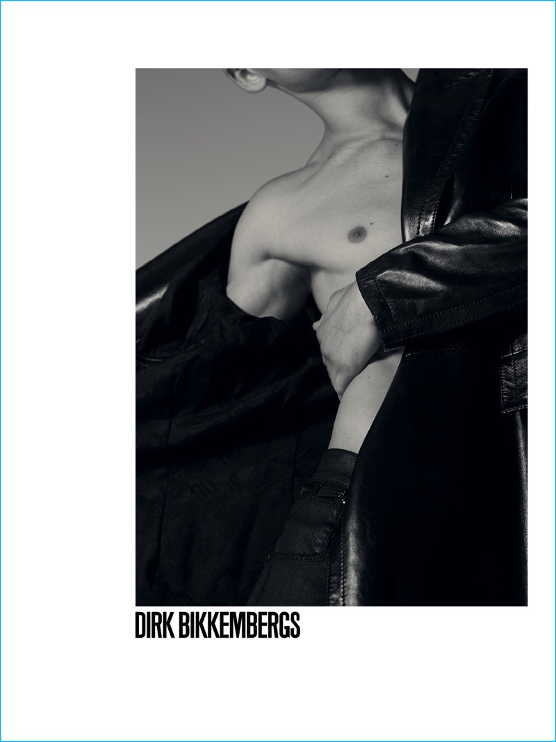 Dirk Bikkembergs puts leather front and center for its fall-winter 2016 campaign.