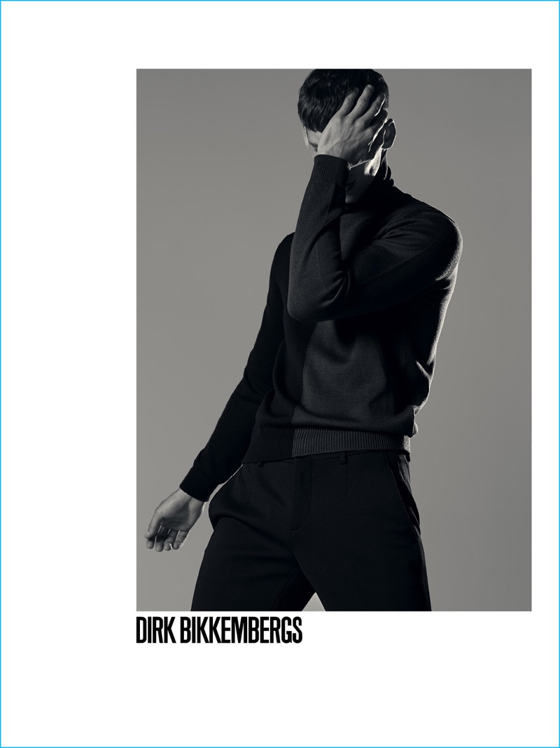 Mel Bles photographs David Trulik for Dirk Bikkembergs' fall-winter 2016 campaign.