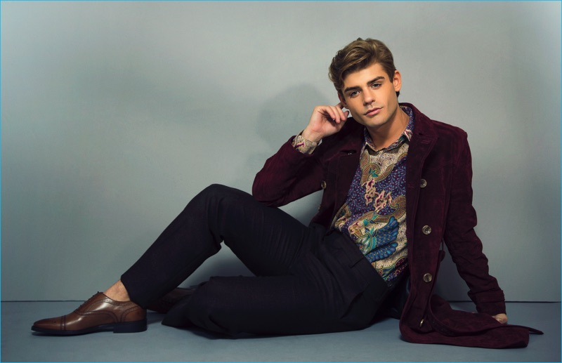 Kaleb Khu photographs King Kobra star Garrett Clayton for Ferrvor magazine.