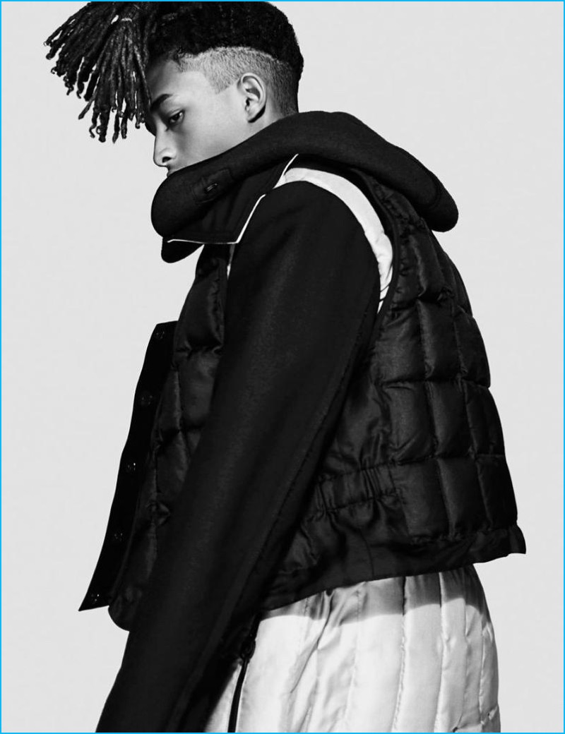 David Bradshaw styles Jaden Smith in Louis Vuitton for Numéro Homme.