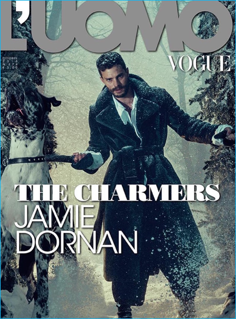 Jamie Dornan covers the October 2016 issue of L'Uomo Vogue.