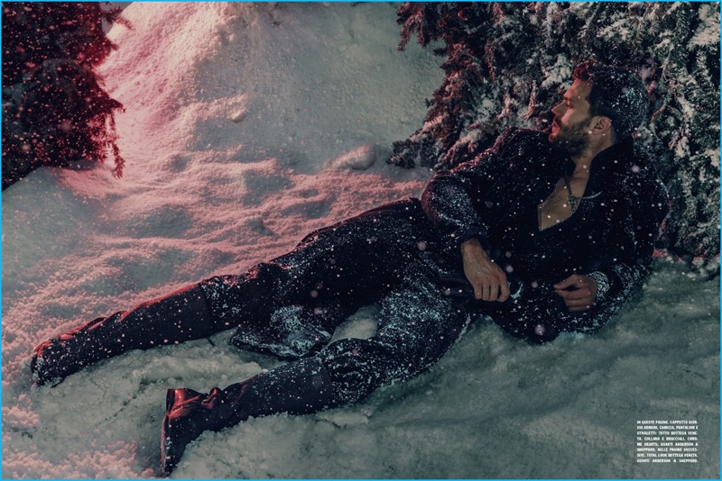 Actor Jamie Dornan wears Giorgio Armani and Bottega Veneta for his L'Uomo Vogue photo shoot. » Jamie Dornan Covers L'Uomo Vogue, Talks 'The Fall' Actor Jamie Dornan wears Giorgio Armani and Bottega Veneta for his L'Uomo Vogue photo shoot.
