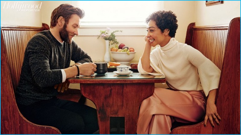 Loving co-stars Joel Edgerton and Ruth Negga appear in a photo shoot for The Hollywood Reporter.