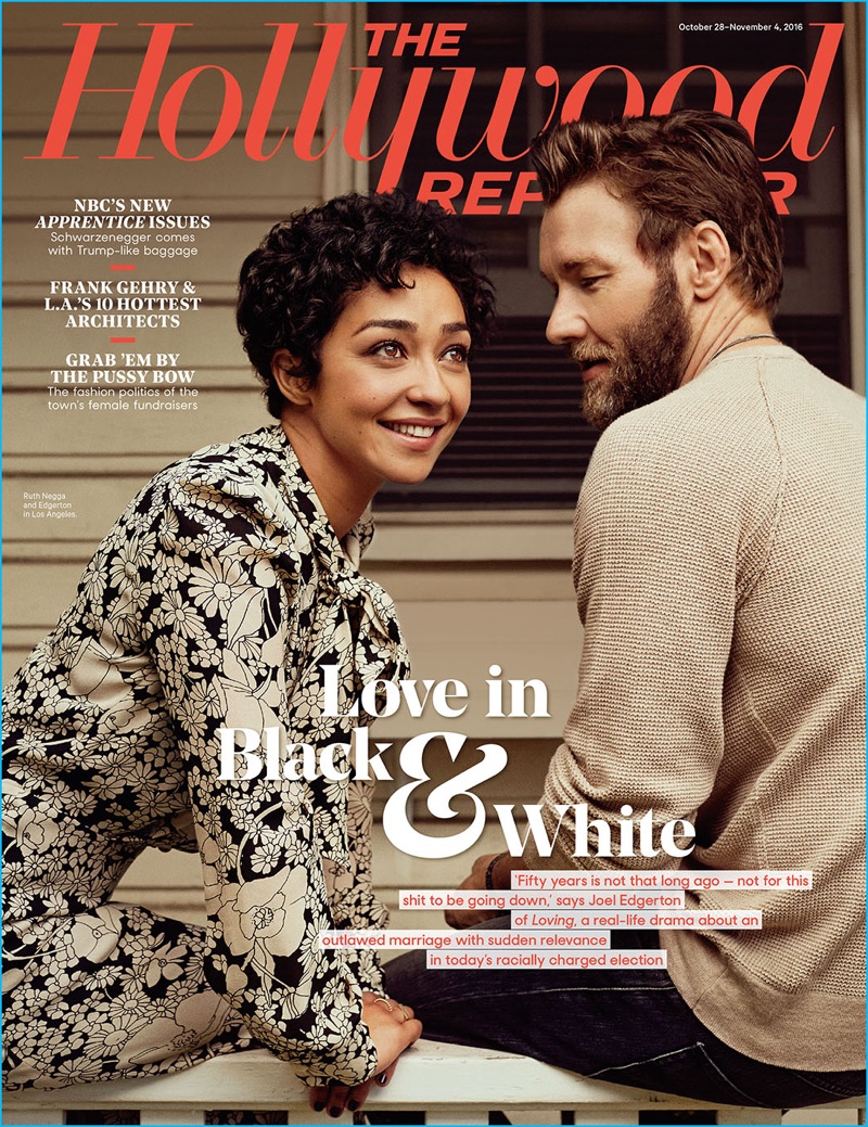 Ruth Negga and Joel Edgerton cover The Hollywood Reporter.