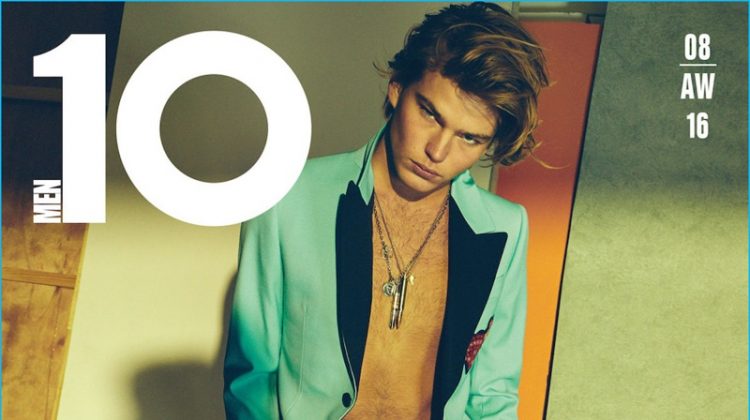 Jordan Barrett Covers 10 Men Australia, Brings Young Cool to Fall Fashions