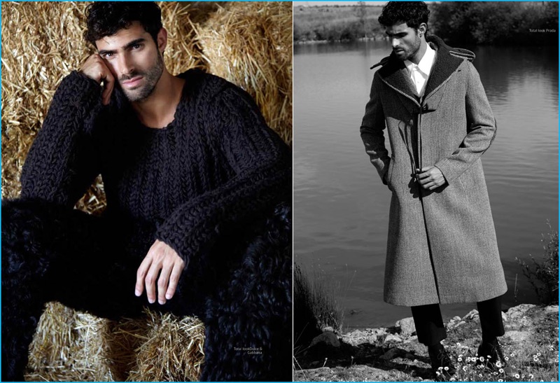 Rocio Ramos photographs Juan Betancourt in Dolce & Gabbana and Prada for Gentleman Mexico.