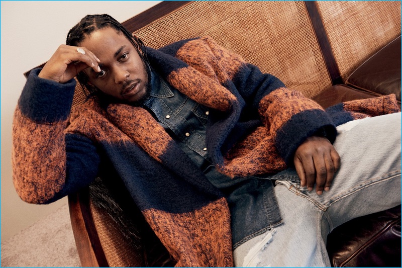 GQ Style enlists Kendrick Lamar for an outerwear shoot, featuring a statement coat from MP Massimo Piombo.