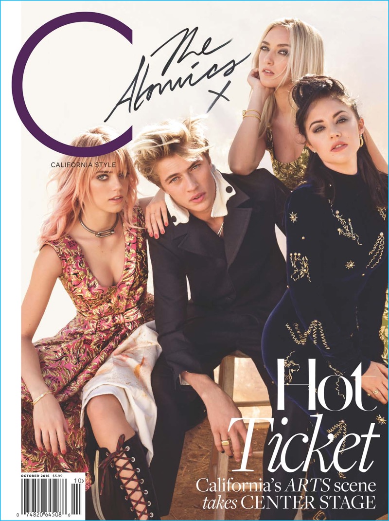 C magazine enlists The Atomics, which includes Lucky Blue Smith and his sisters, for its October 2016 issue.