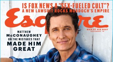 Matthew McConaughey Covers Esquire, Discusses Evolution as Actor Matthew McConaughey Covers Esquire, Discusses Evolution as Actor