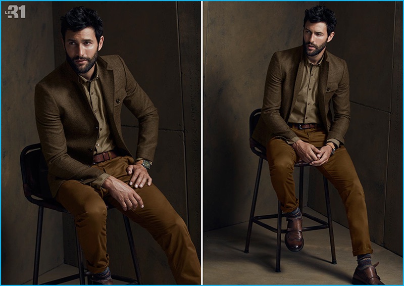 Browns are front and center for Simons' latest lookbook featuring Noah Mills.
