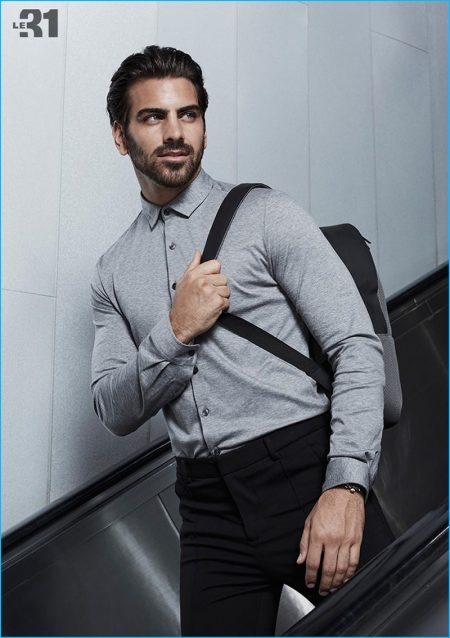 Nyle DiMarco is Ready for Travel in Simons' LE 31 Lookbook