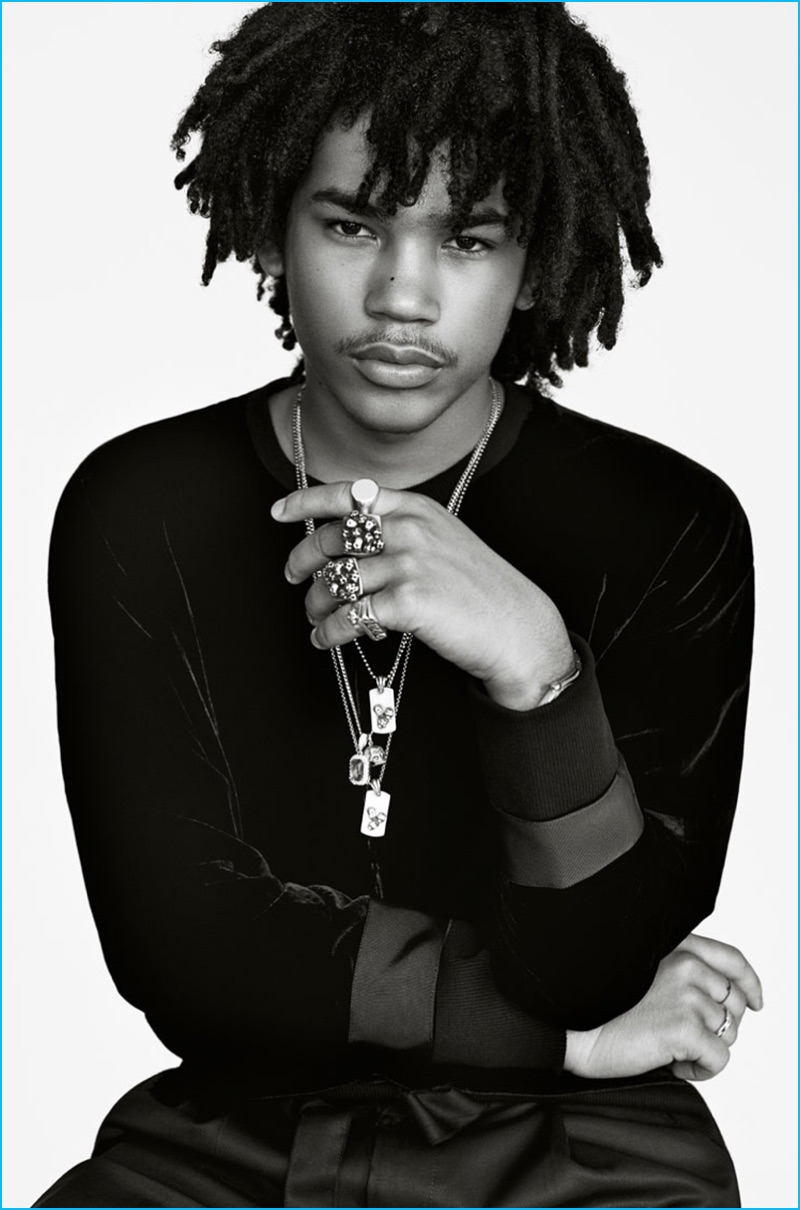 Luka Sabbat stars in Ovadia & Sons' fall-winter 2016 advertising campaign.