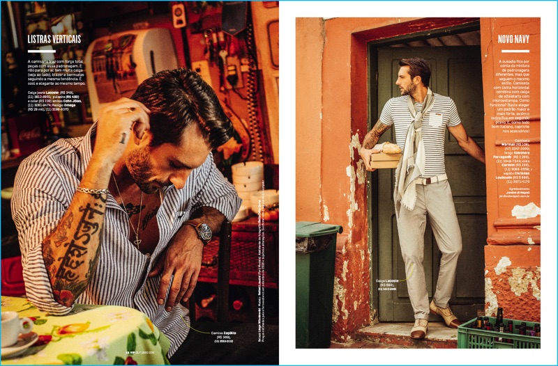 Ana Morbach outfits Rafael Lazzini in laid-back ensembles, featuring brands like Salvatore Ferragamo and Christian Louboutin. » Mambo Italiano: Rafael Lazzini Dons Italian-Inspired Styles for VIP Brasil Ana Morbach outfits Rafael Lazzini in laid-back ensembles, featuring brands like Salvatore Ferragamo and Christian Louboutin.
