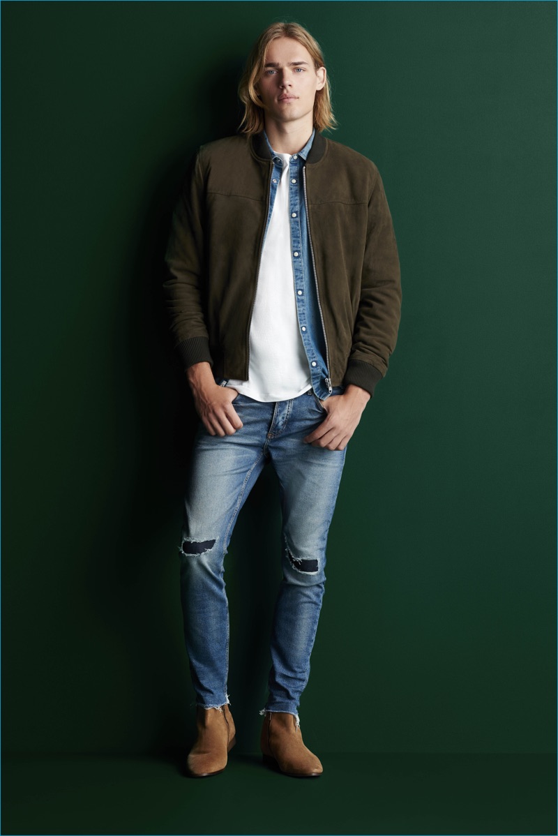 Ton Heukels stars in River Island's fall-winter 2016 lookbook.