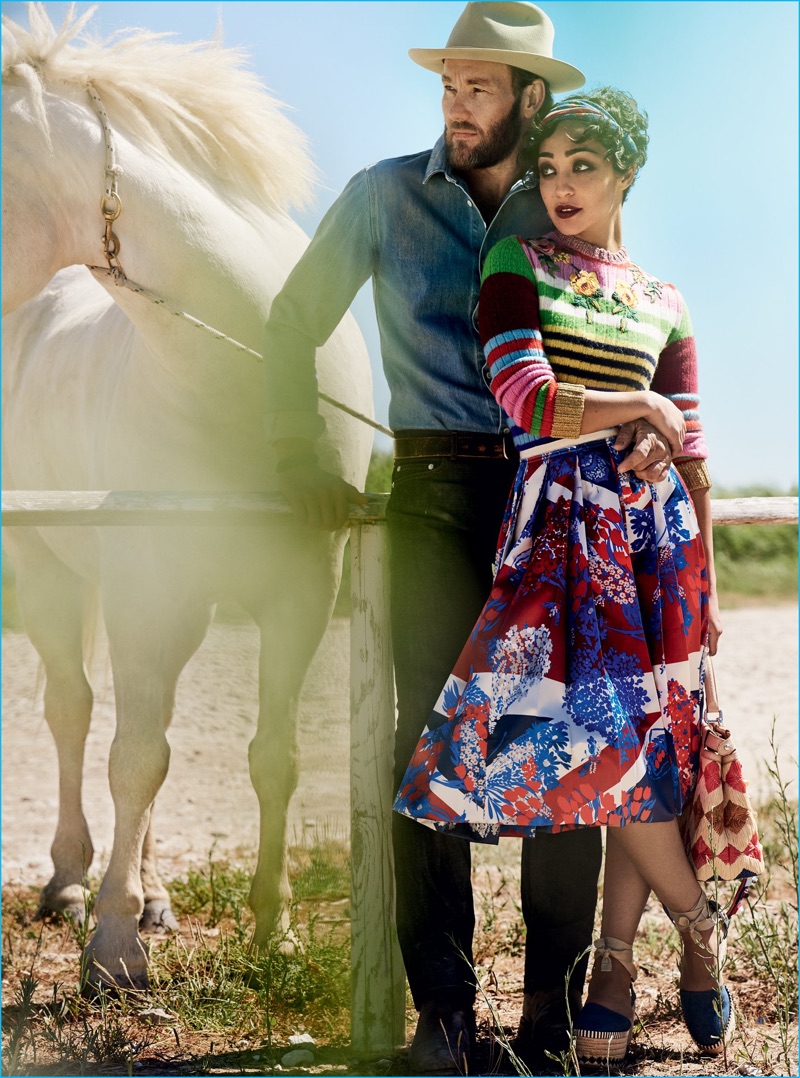 Appearing in the November 2016 issue of Vogue, Joel Edgerton joins his Loving co-star Ruth Negga.