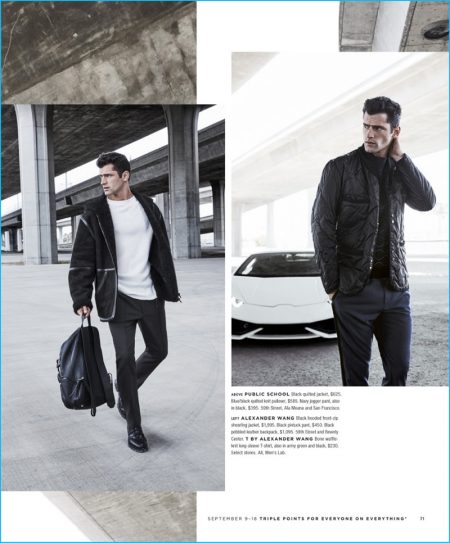 Life is a Highway: Sean O'Pry Rocks Sportswear for Bloomingdale's
