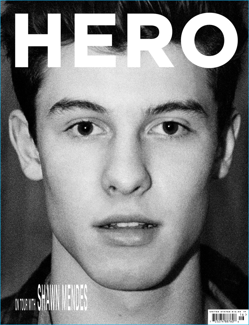 Shawn Mendes covers the sixteenth issue of HERO magazine.