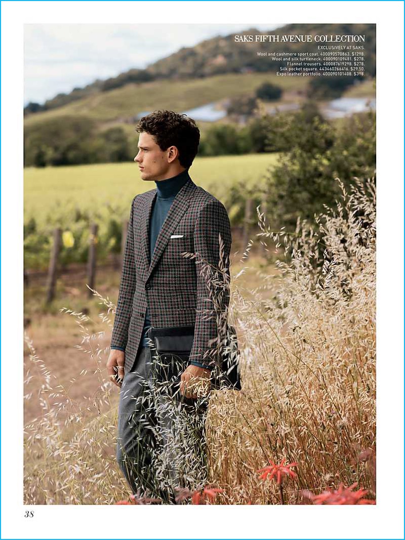 Simon Nessman 2016 Saks Fifth Avenue Fall Men's Catalogue