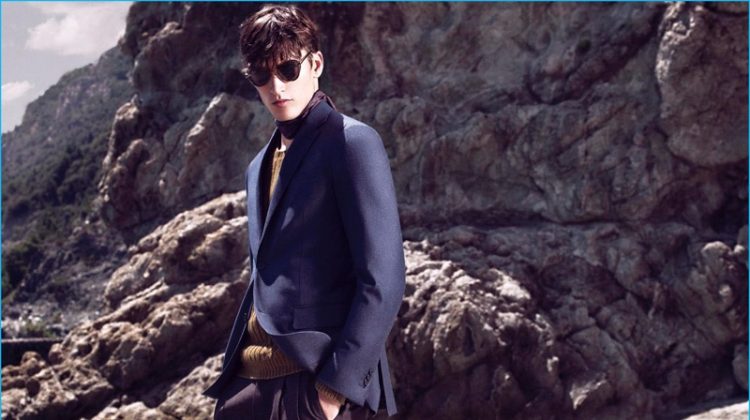 Italian Elegance: Dominik Bauer in Ermenegildo Zegna for The Rake