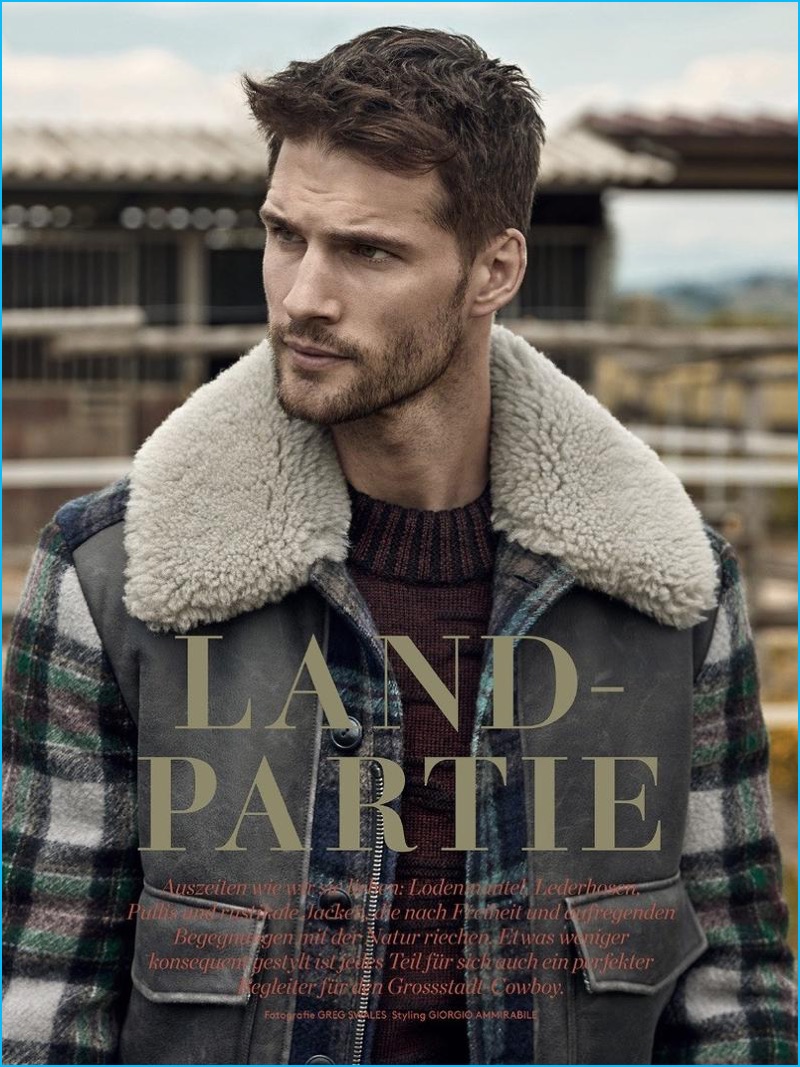 Greg Swales photographs Tomas Skoloudik for L'Officiel Hommes Switzerland.