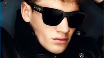 Matty Carrington Rocks Versace Square Sunglasses for Fall Campaign
