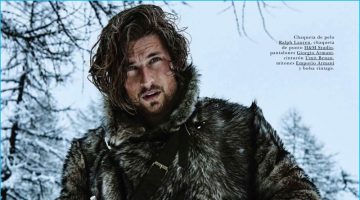 The Revenant: Wouter Peelen Sports Leather & Fur Fashions for GQ España The Revenant: Wouter Peelen Sports Leather & Fur Fashions for GQ España