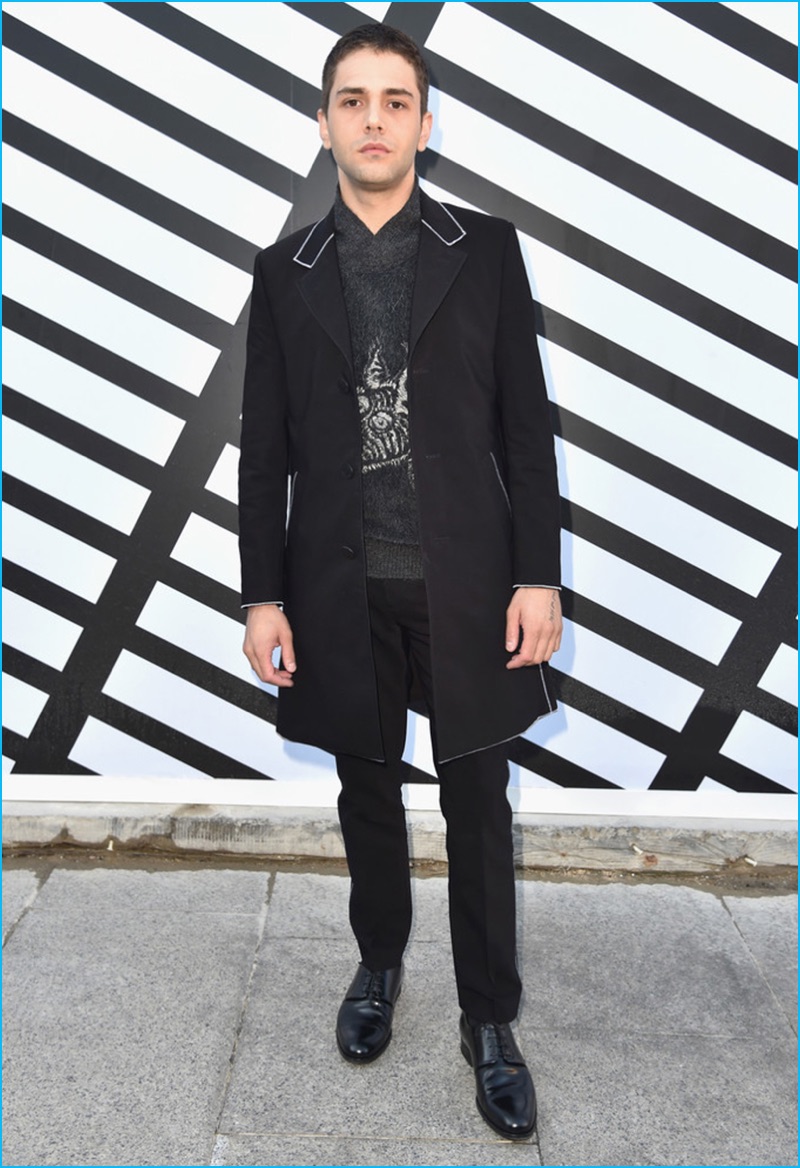 September 2016: Xavier Dolan poses for pictures at the spring-summer 2017 womenswear show of Louis Vuitton. » Xavier Dolan Makes a Dark Statement in Louis Vuitton S/S '17 Look September 2016: Xavier Dolan poses for pictures at the spring-summer 2017 womenswear show of Louis Vuitton.