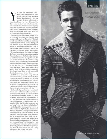 Ansel Elgort 2016 Prada Photo Shoot British GQ 001