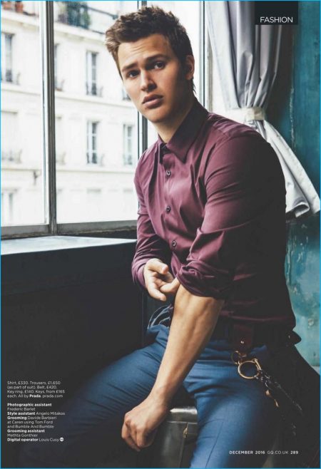 Ansel Elgort 2016 Prada Photo Shoot British GQ 004