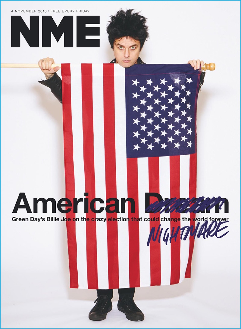 Billie Joe Armstrong covers the latest issue of NME magazine.