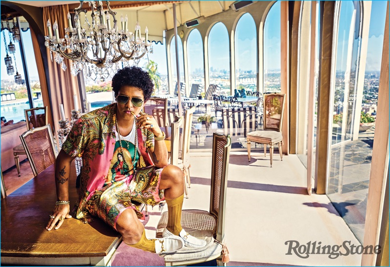 Mark Seliger photographs Bruno Mars for Rolling Stone.
