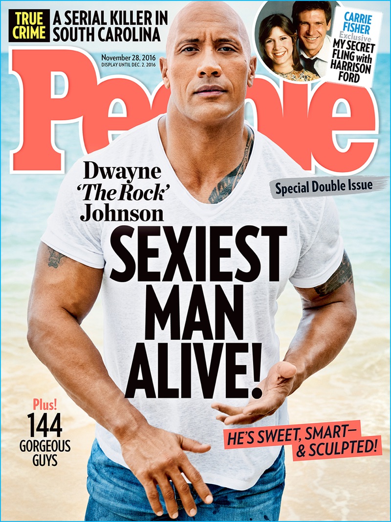 Dwayne 'The Rock' Johnson covers People's Sexiest Man Alive issue.