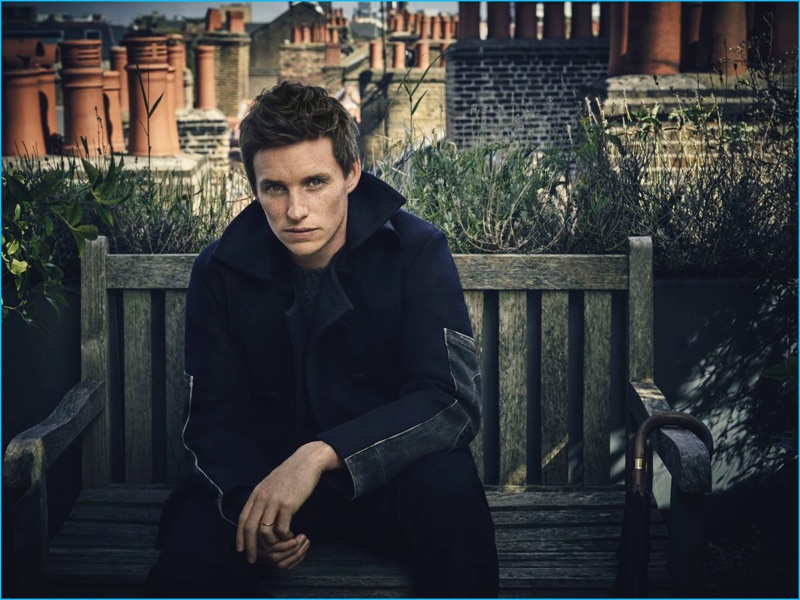 Jason Bell photographs Eddie Redmayne for Rhapsody magazine.