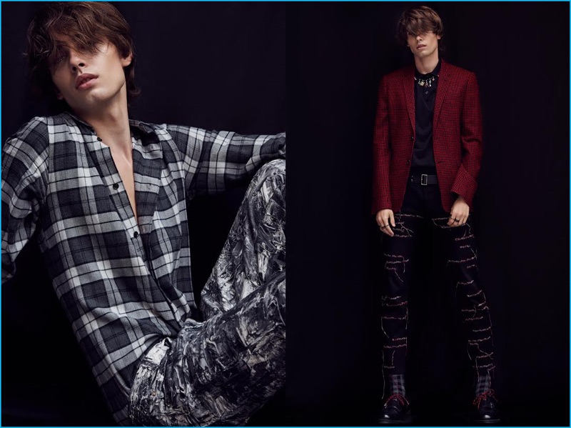 Branislav Simoncik photographs Eduard Michalko in Dior Homme for GQ Portugal.