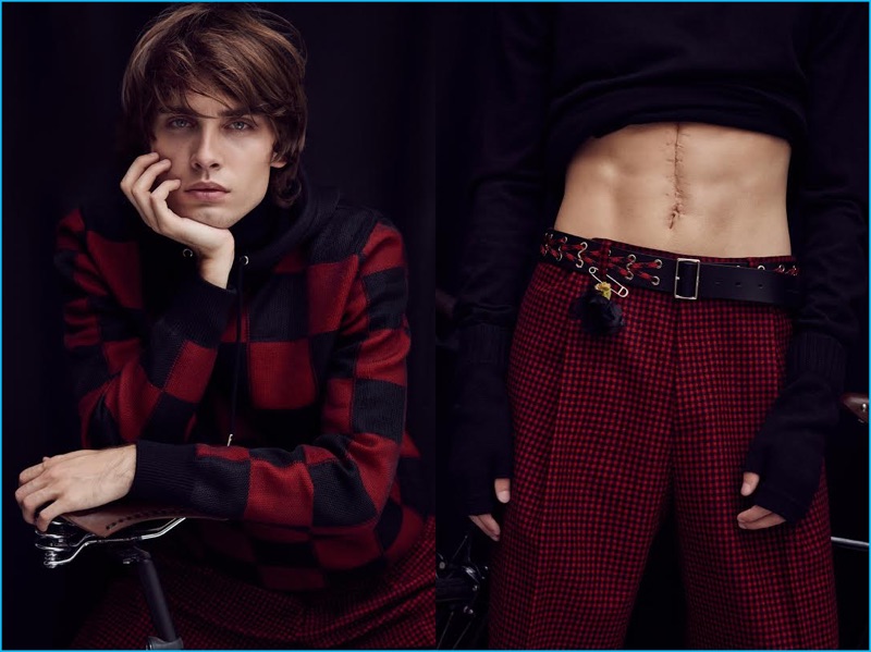 Jan Kralicek outfits Eduard Michalko in Dior Homme for GQ Portugal.