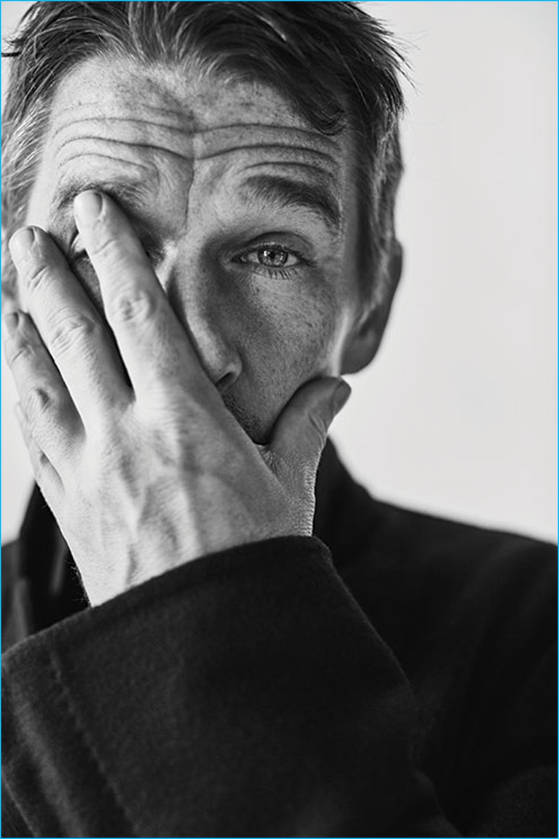 Billy Kidd photographs Ethan Hawke for Port magazine.