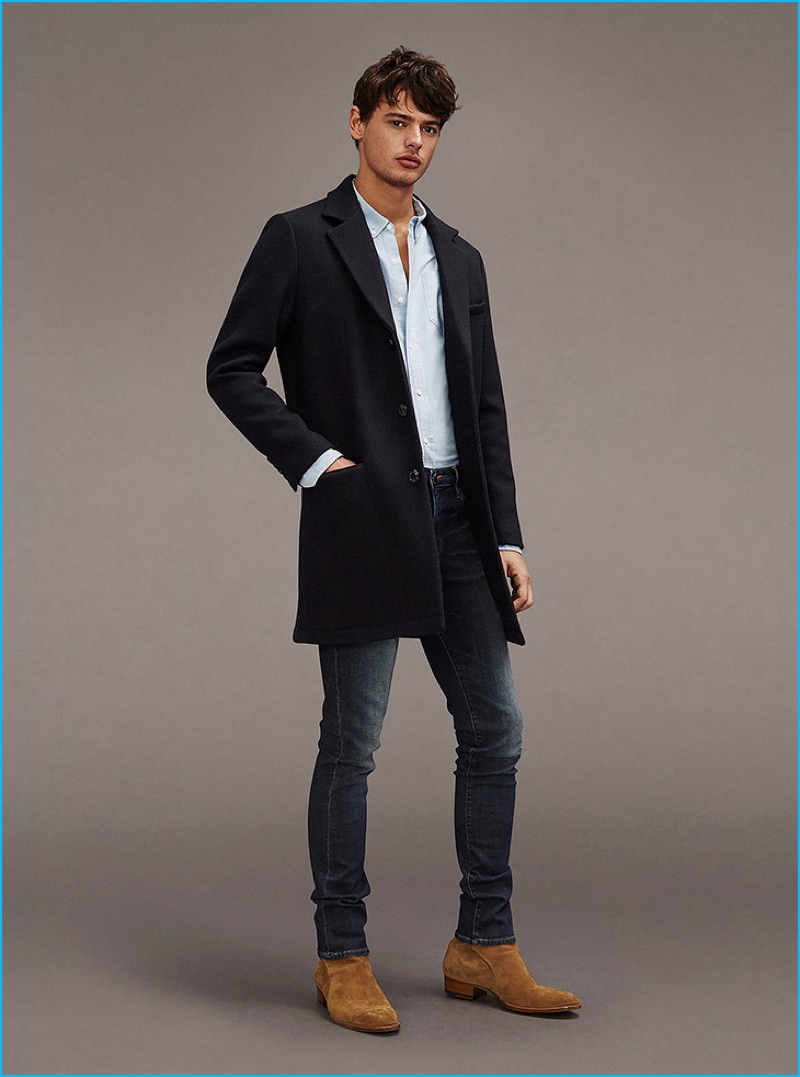 Model Jacob Morton stars in Frame Denim's fall-winter 2016 lookbook.